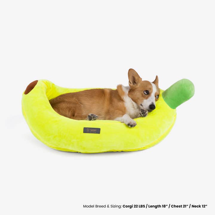 Banana Dog & Cat Fun Bed Prive Collection for wholesale by Nandog Pet Gear