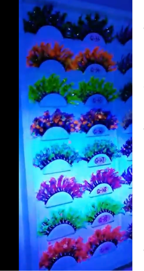 SugarQuoteMeNot LLC - Wholesale False/Fake Eyelashes - Glam Glow-in-the-Dark & Luminous Glitter Glam Eyelashes17