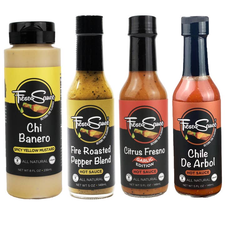 Fabulous Hot sauce Gift 4 Pack by Fresco Sauce for wholesale by Fresco Sauce