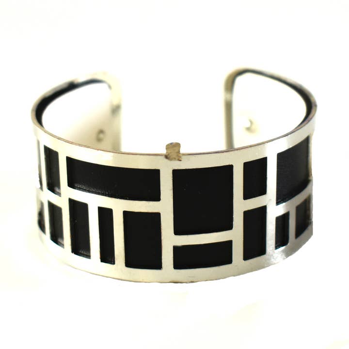 Interchangeable Cuff - Silver Labyrinth for wholesale by Laurent Scott Collection