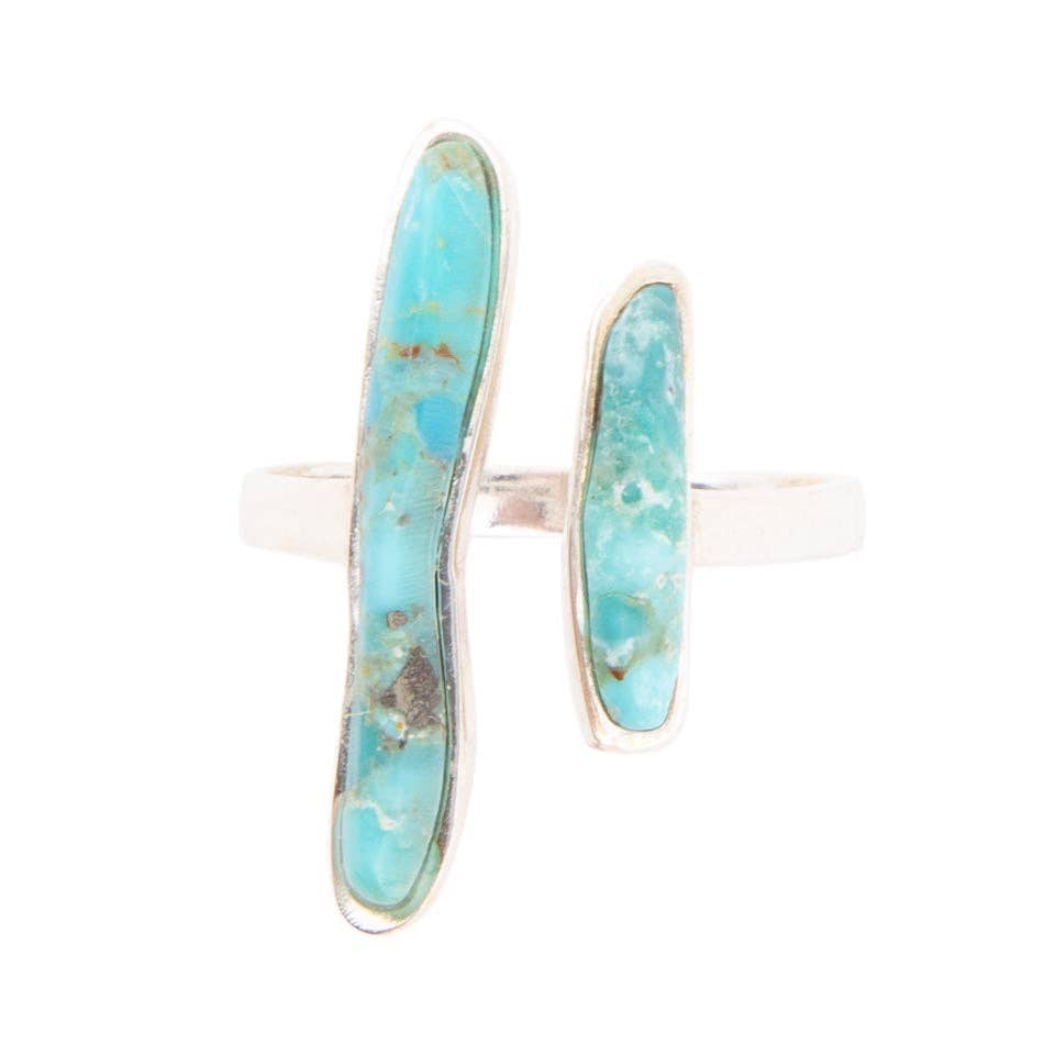 Barse Jewelry - Wholesale Cocktail/Statement Ring - Size Adjustable Turquoise and Sterling Silver RIng3