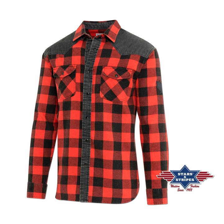 Stars & Stripes® - Wholesale Button Down Shirt - Men's - Western shirt - Lumberjack