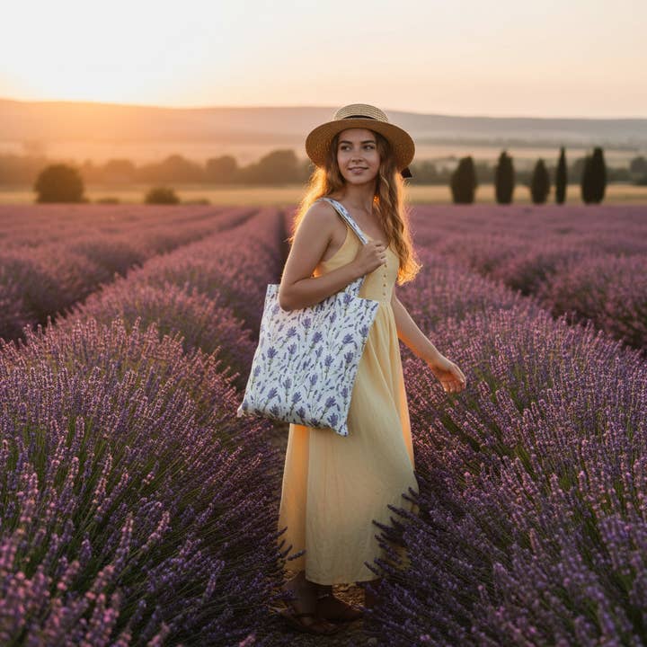 Cotton tote bag 38x45 printed design for wholesale by MANIFOL