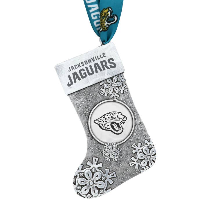 Wendell August - Wholesale Ornament - NFL Jacksonville Jaguars Snowflake Stocking Ornament