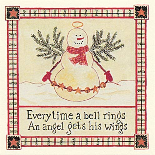 Tarjetas de presentación con sobres 22-05 Snow Angel para venta al por mayor de Alice's Cottage