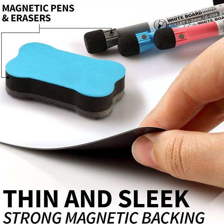 Zulay Kitchen – wholesale Whiteboard/dry-erase board – Zulay Kitchen 12x8” Magnetic Whiteboard for Fridge5