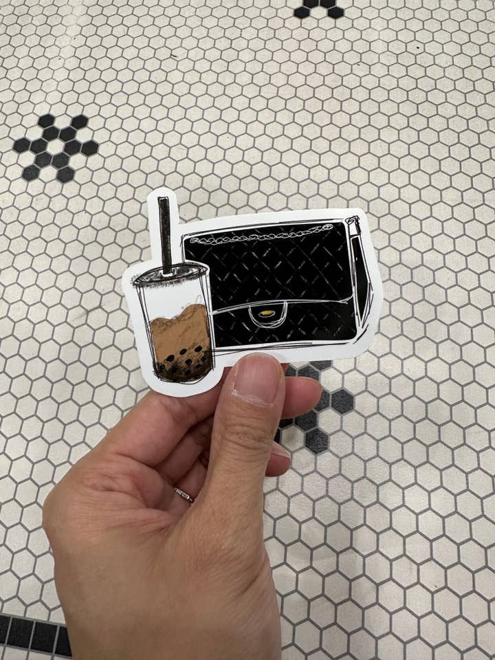 Boba & Bag Sticker for wholesale by My Ohh My Studio