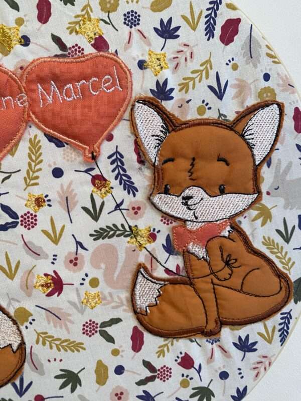 Tambour renard Jumeaux pour la vente par Lilietcoco / Oursonautes