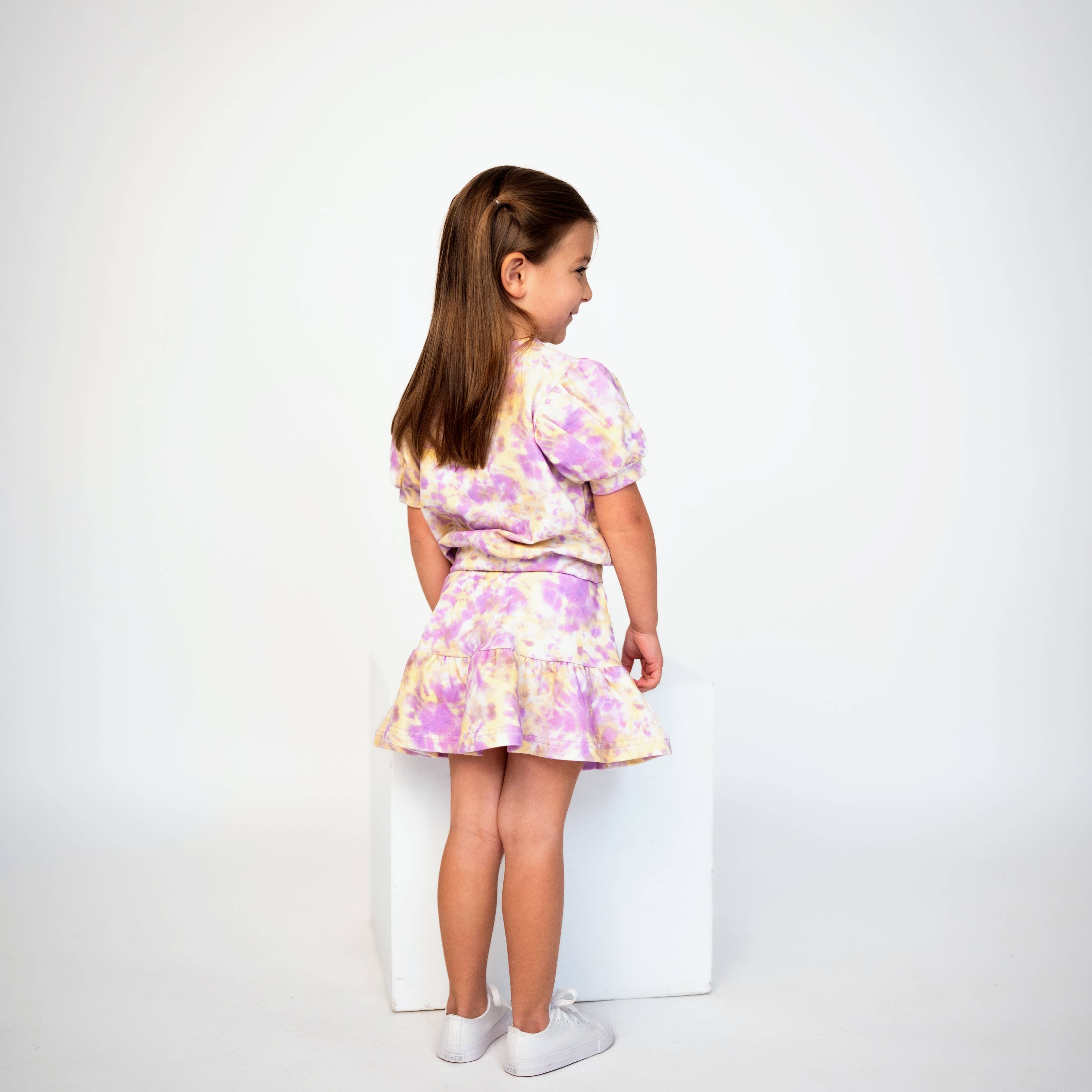 ntrl co. - Vente Ensemble haut et jupe – enfant - Ensemble Jupe Tourbillon de Carnaval | Mardi Gras | Coton Bio2