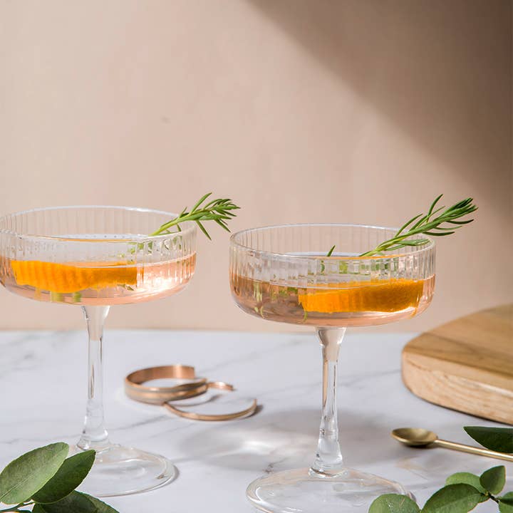 Casa Amarosa - Wholesale Cocktail/Liquor Glass - Audrey Cocktail Coupe Glass, 5.5x5.3 Inches2