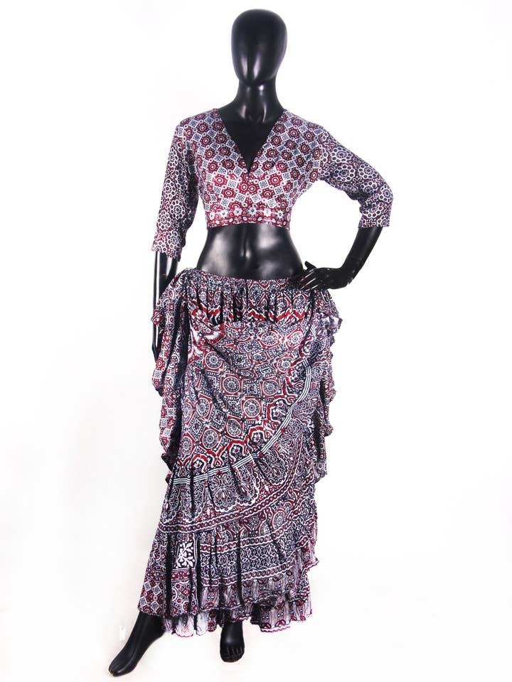 blusa lurex ajrak para venta al por mayor de Senoritas Tribal Designs