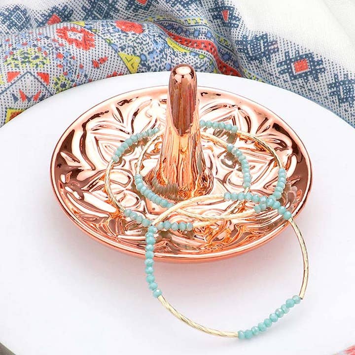 Pattern Detailed Ring Holder Jewelry Dish
for wholesale by Sensibling Corp.