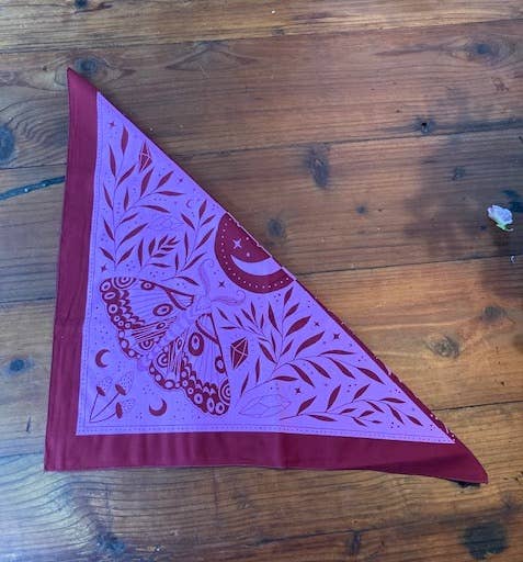 Pen+Pine – Großhandel Bandana – Damen – Witchy Bandana aus Baumwolle mit doppelseitigem Design, 56 cm x 56 cm4