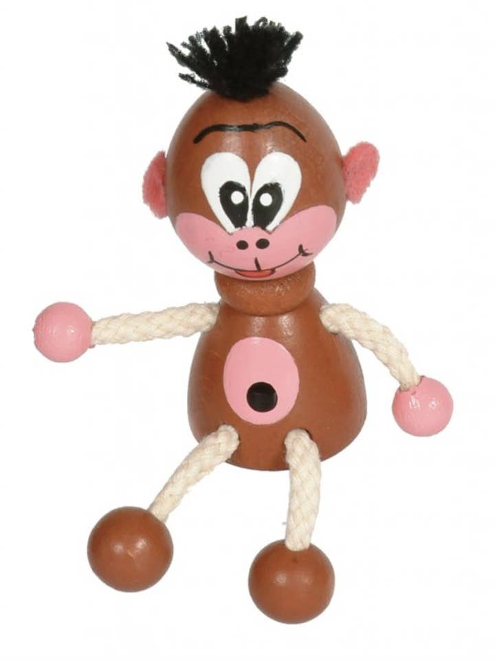 Íman de Madeira - Macaco - Artesanal por atacado de Toywood