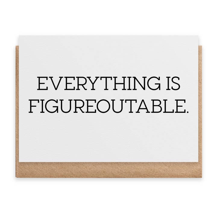 Figureoutable - Tarjeta de felicitación para venta al por mayor de Paisley & Parsley