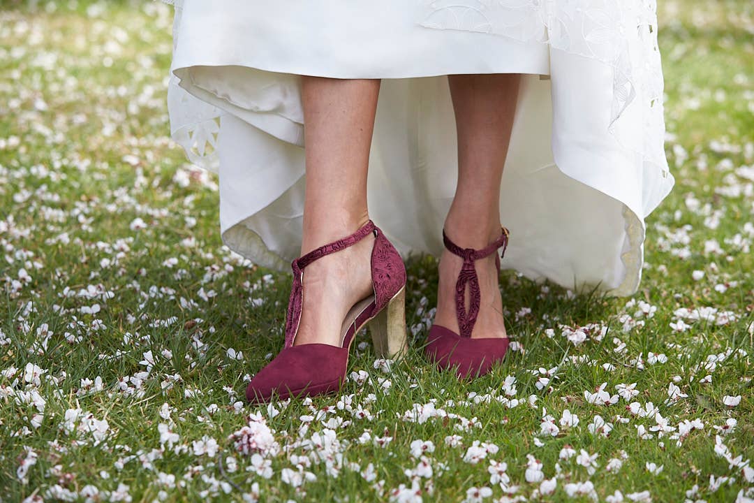 Burgund MARIELA GRANADA Luxus-Wanderschuhe für Damen für den Großhandel auf Faire3