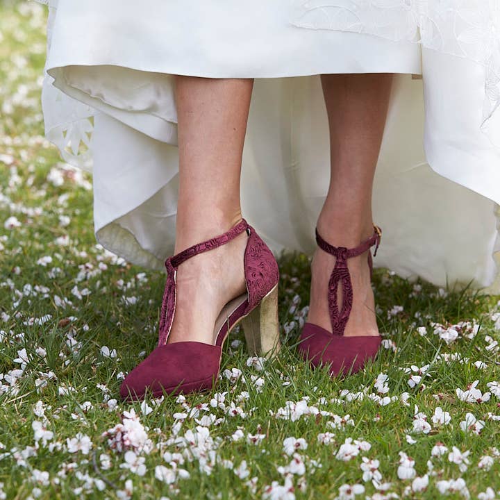 Borgonha MARIELA GRANADA sapatos de caminhada para mulheres para venda a revendedores na Faire3