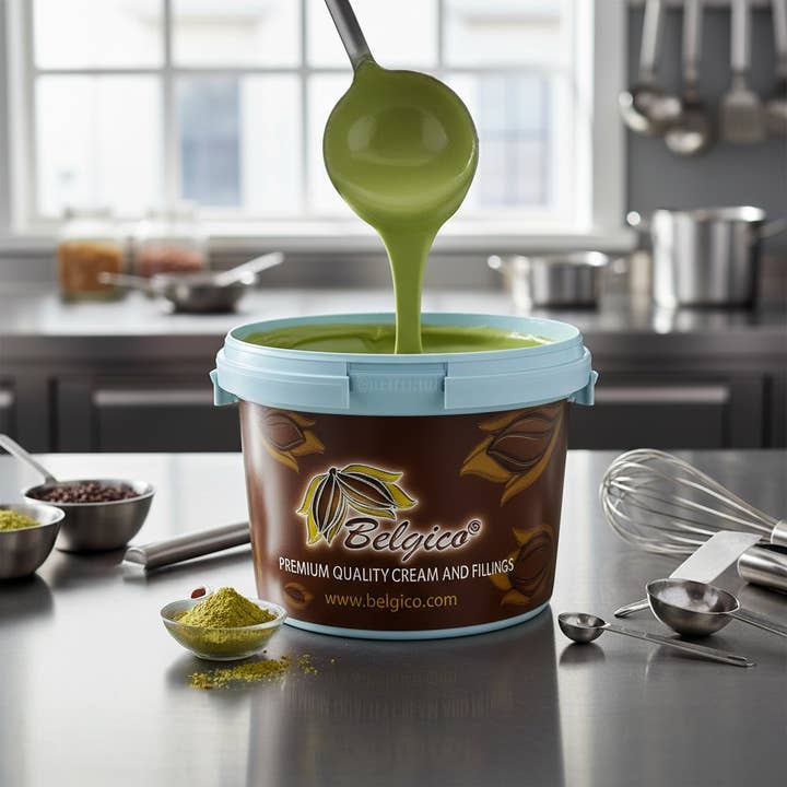 Belgico US - Wholesale Chocolade - Belgiсo® premium pistachenotenpasta – 4 kg3
