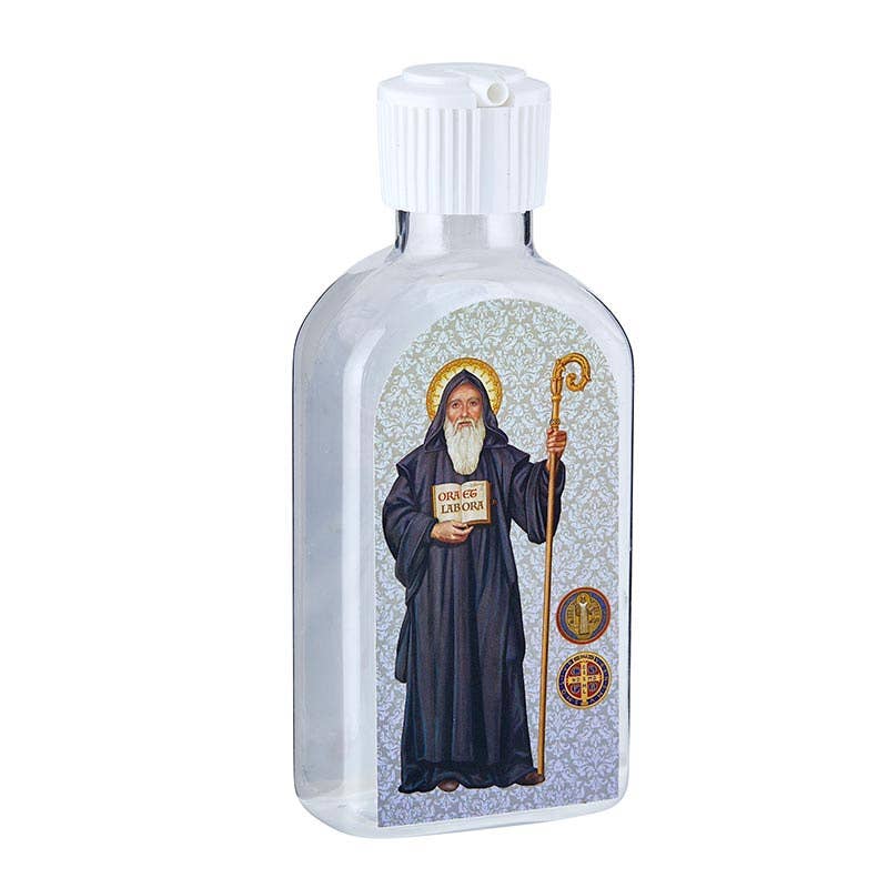 Christian Brands Catholic - Wholesale Water Bottle - Sacred Holy Water Bottle - St. Benedict2