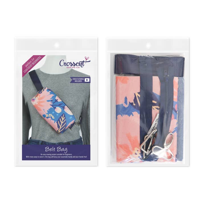 Crosscut Sewing Co. - Wholesale Belt Bag - Women's - Belt Bag Sewing Kit - Supplies, Printed Pattern and Video Tutorial41