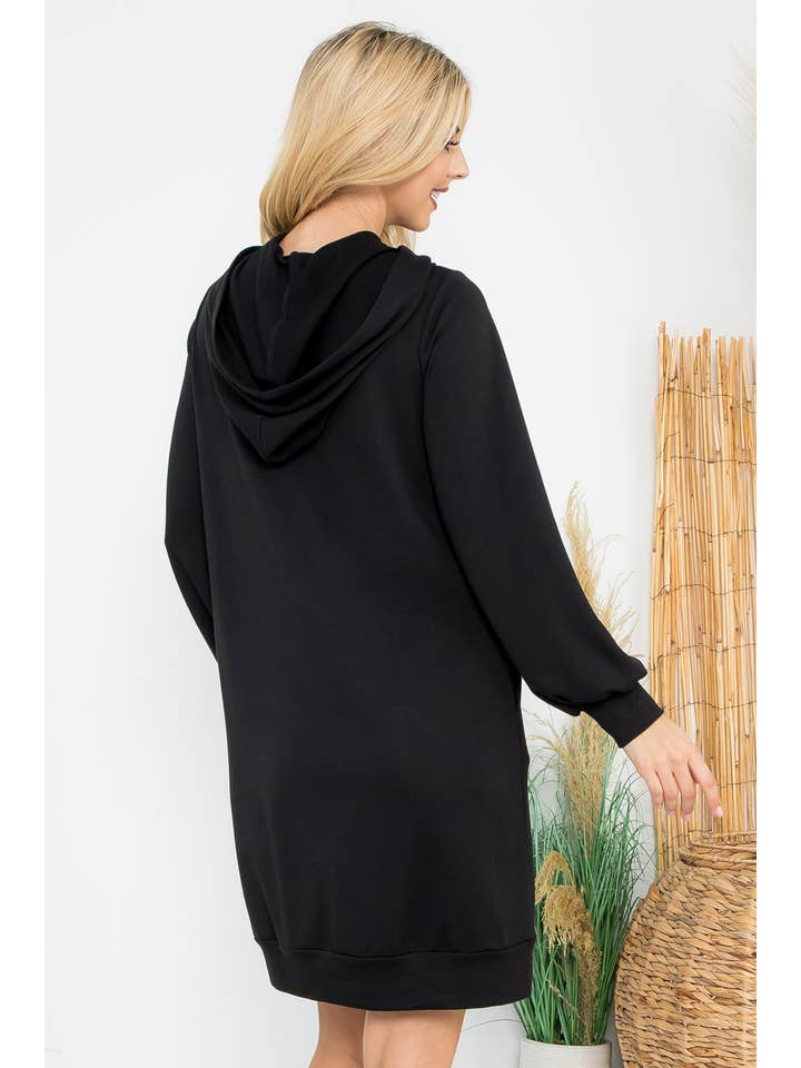 You & Me - Wholesale Hoodie - Women's - YMD10061XV-PLUS SIZE FRENCH TERRY LONG PUFF SLEEVE HOODIE6