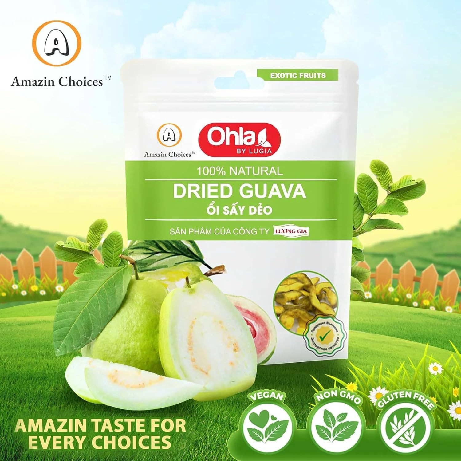 Amazin Choices - Wholesale Dried/Dehydrated Fruit - Dried guava 500g2
