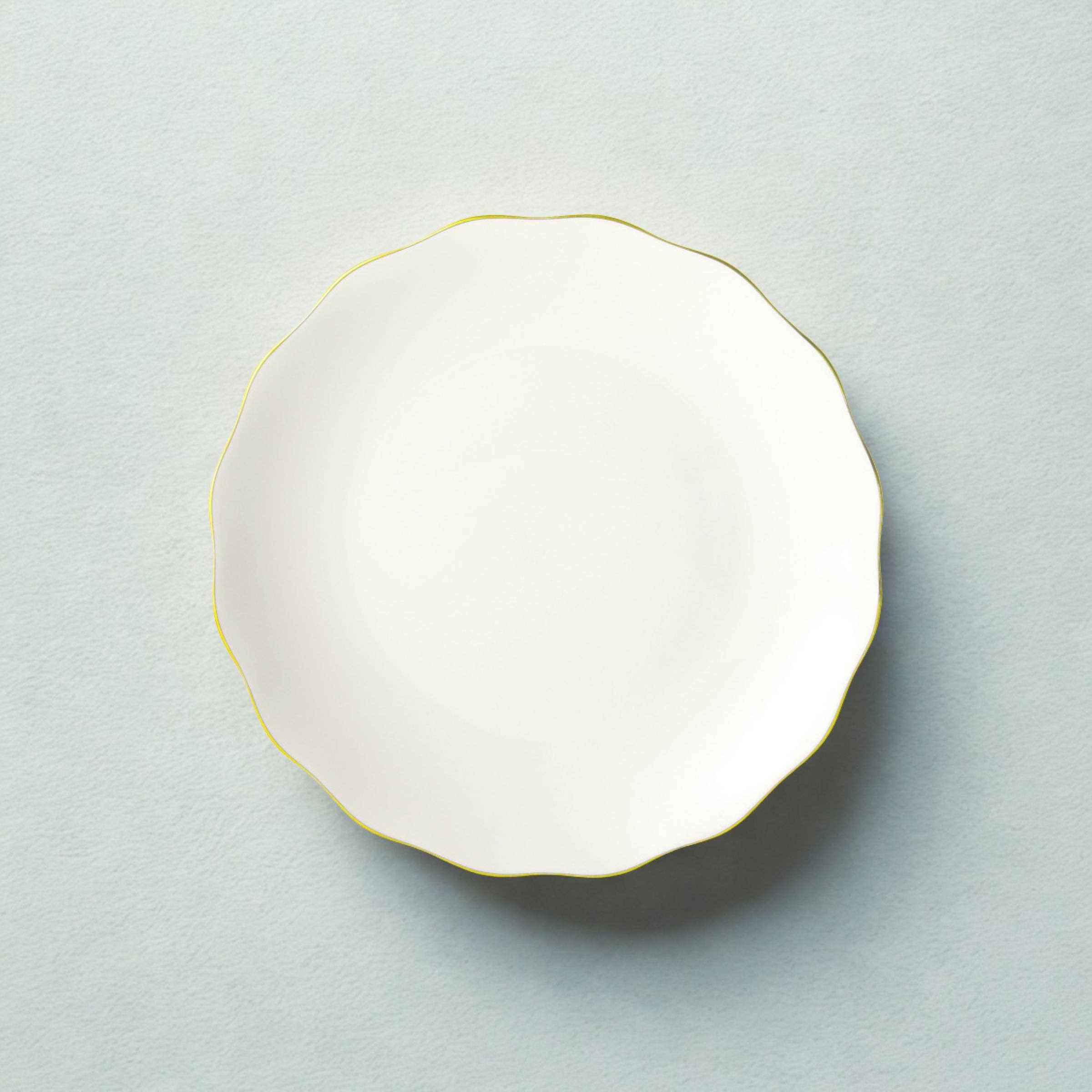 Godinger - Wholesale Appetizer Serveware - Gilded Edge Scalloped Appetizer Plate1