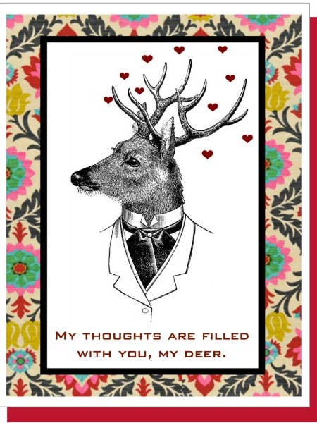 Carte My Deer - Love/Saint-Valentin pour la vente par Ümlaut Brooklyn