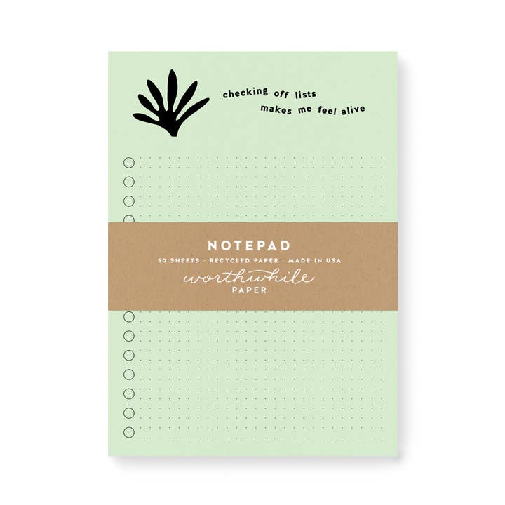 Alive Notepad for wholesale by Worthwhile Paper