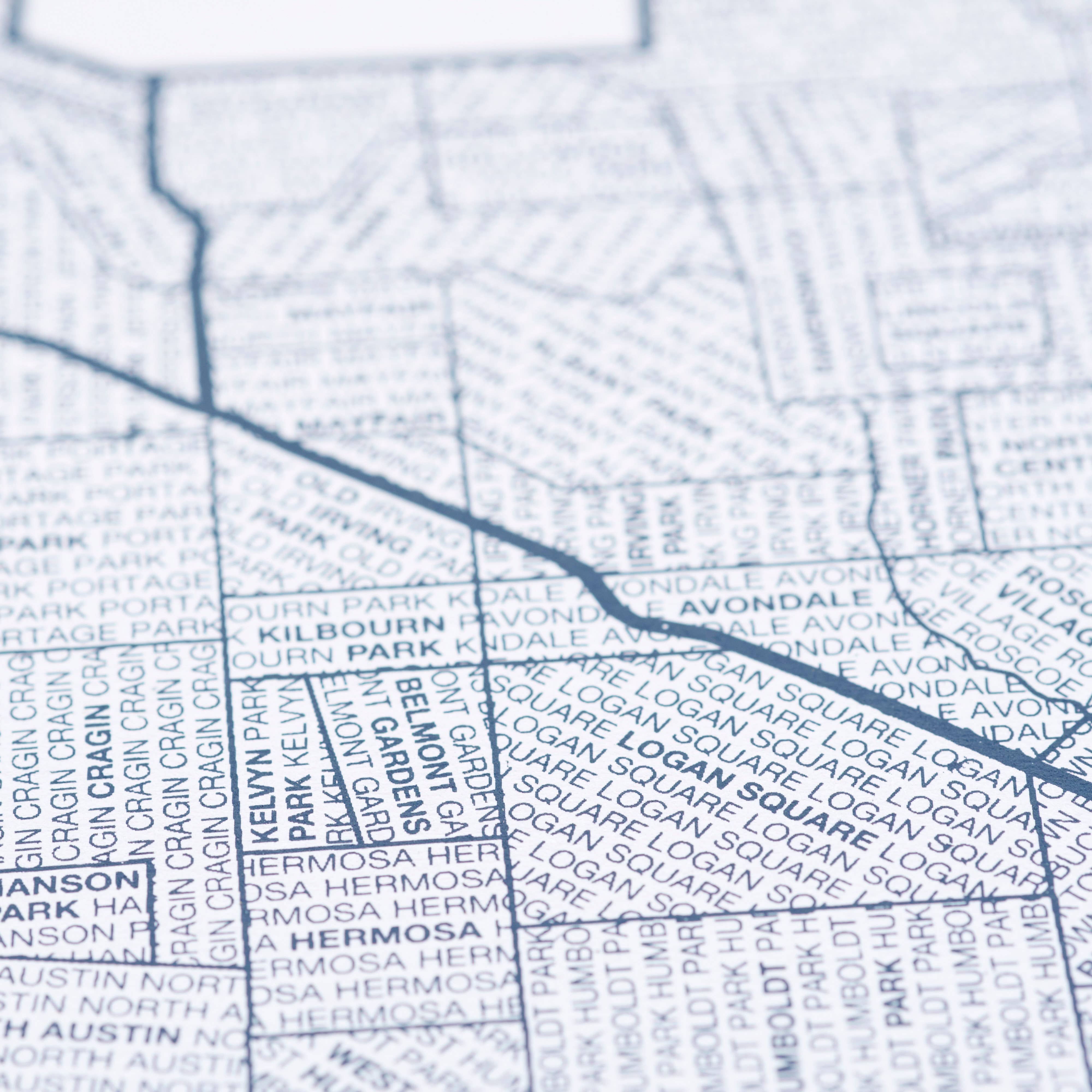 Native Maps - Wholesale Poster - Chicago, IL Neighborhood City Map Poster7