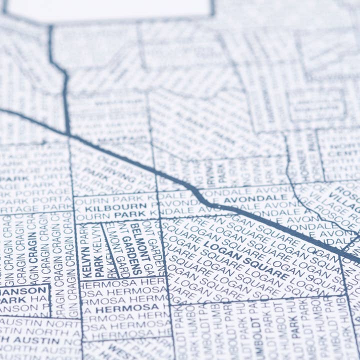 Native Maps - Vente Poster - Affiche cartographique du quartier de Chicago, IL7