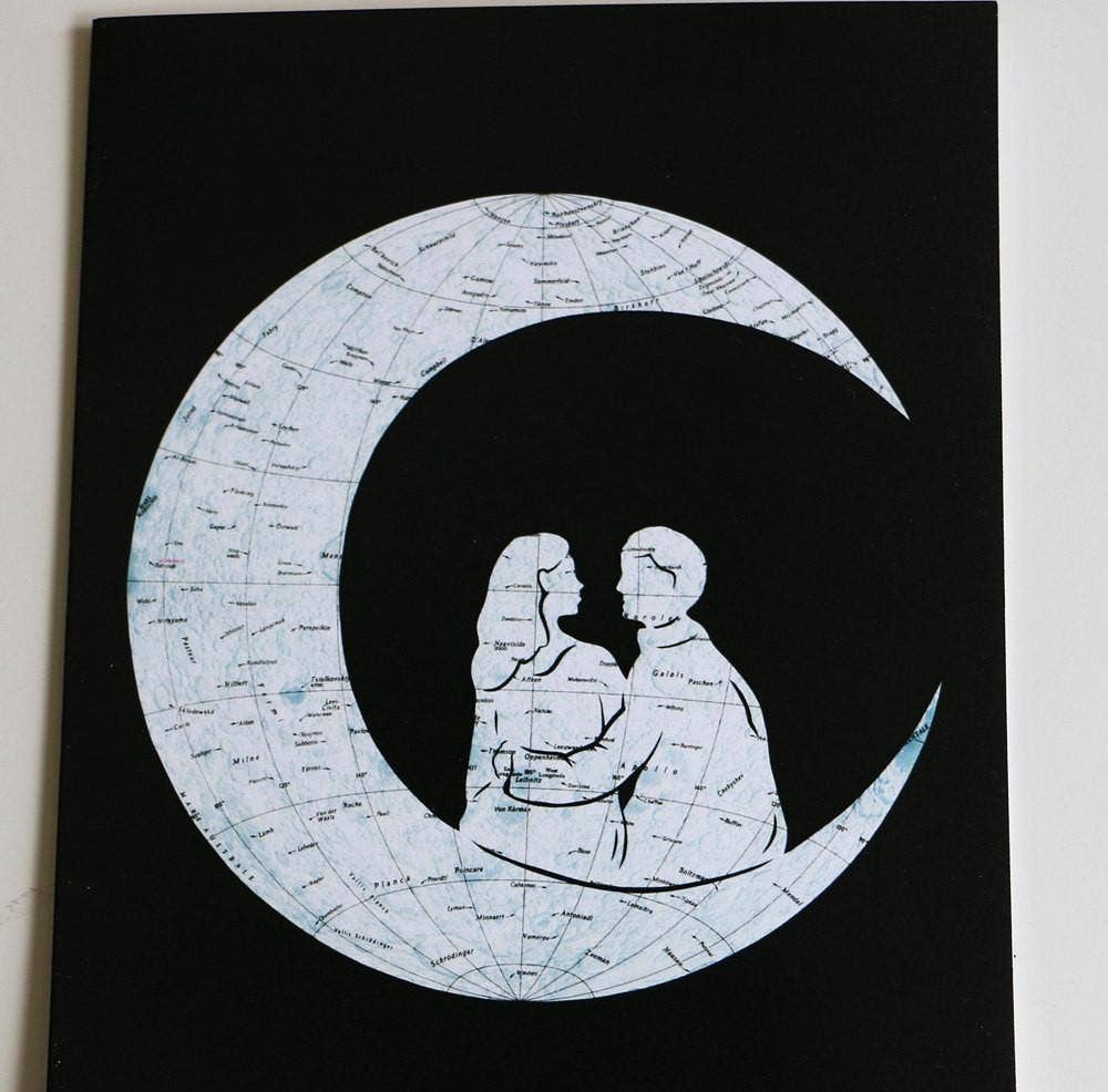 Granny Panty Designs - Wholesale Love Card - To The Moon And Back Card2