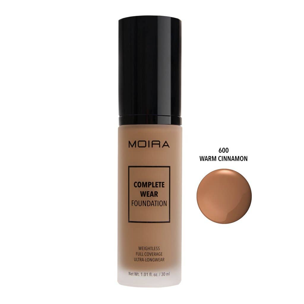 Moira Cosmetics – wholesale Foundation – Complete Wear Foundation 600 - Warm Cinnamon1