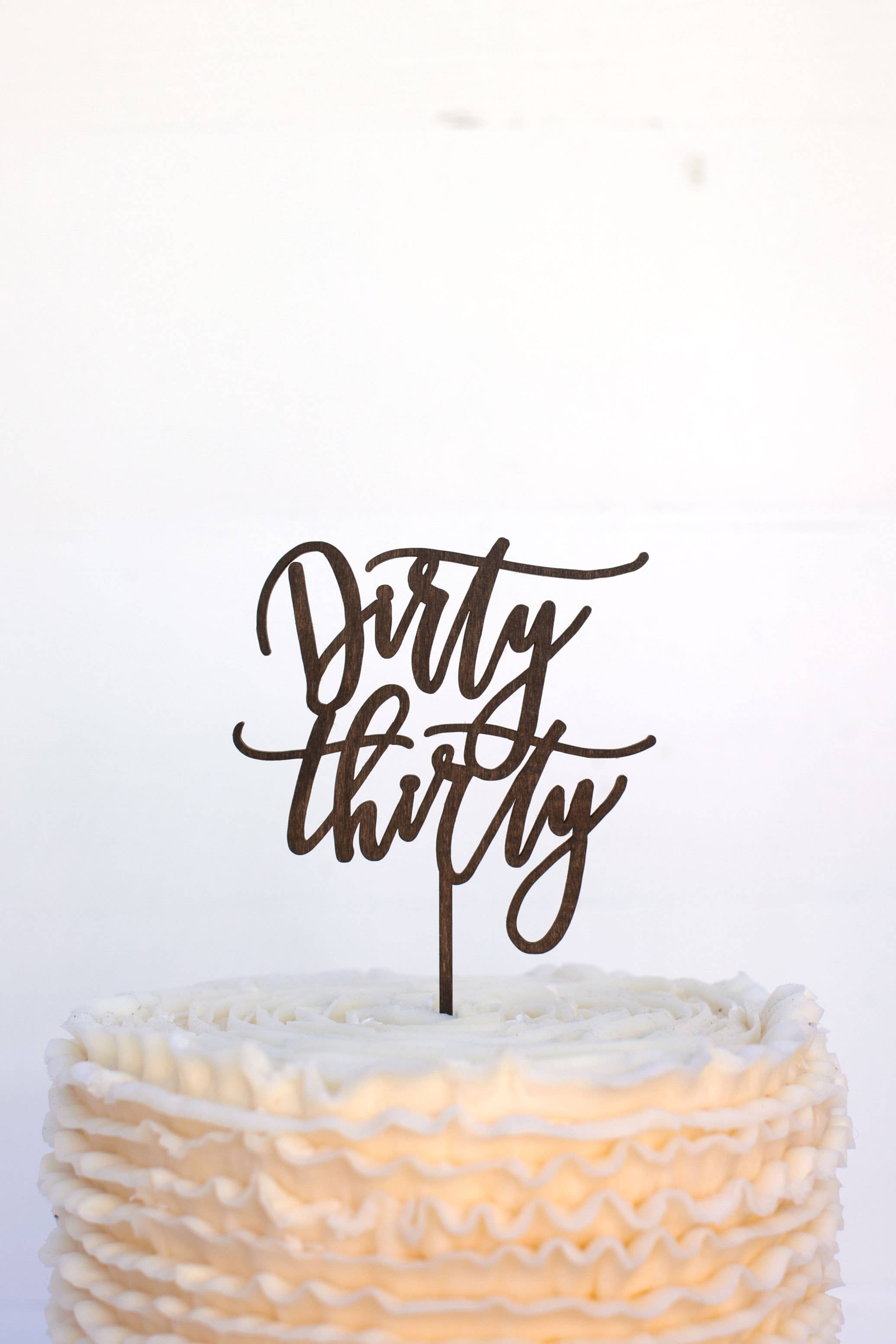 Worthwrite Goods – wholesale Tårta/Cupcake Topper – Dirty Trettio Cake Topper - Guld1
