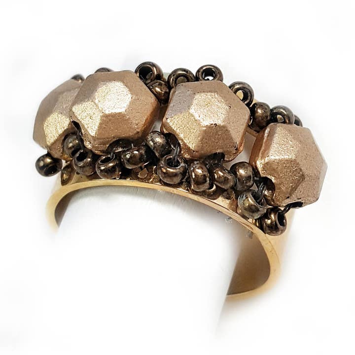 Adjustable Gold Ring for wholesale by Wrap Your Style