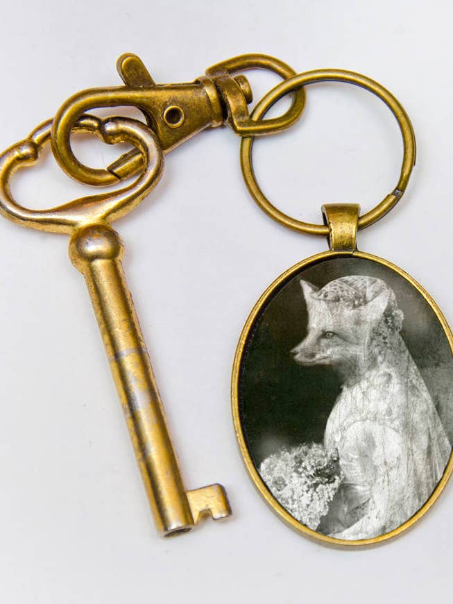 Woodland Fox Key Chain for wholesale by The Wild Oddisorium