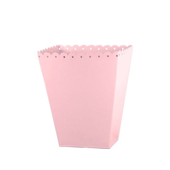 Home Kreation by KK dba Kraft Klub - Wholesale Trashcan/Trash Bin - Scalloped Trash Basket