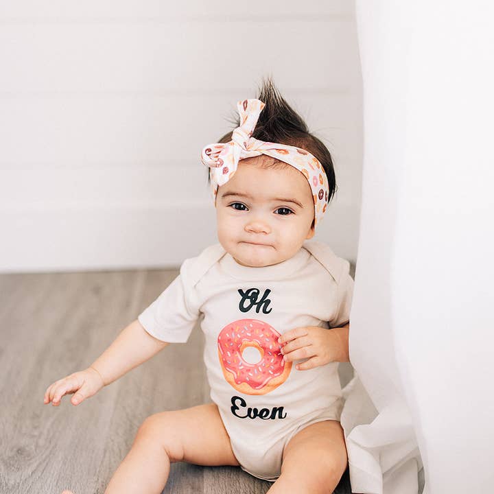 Oh Donut Even, Donut Organic Baby Onesie & Toddler Tee for wholesale by Urban Baby Co.