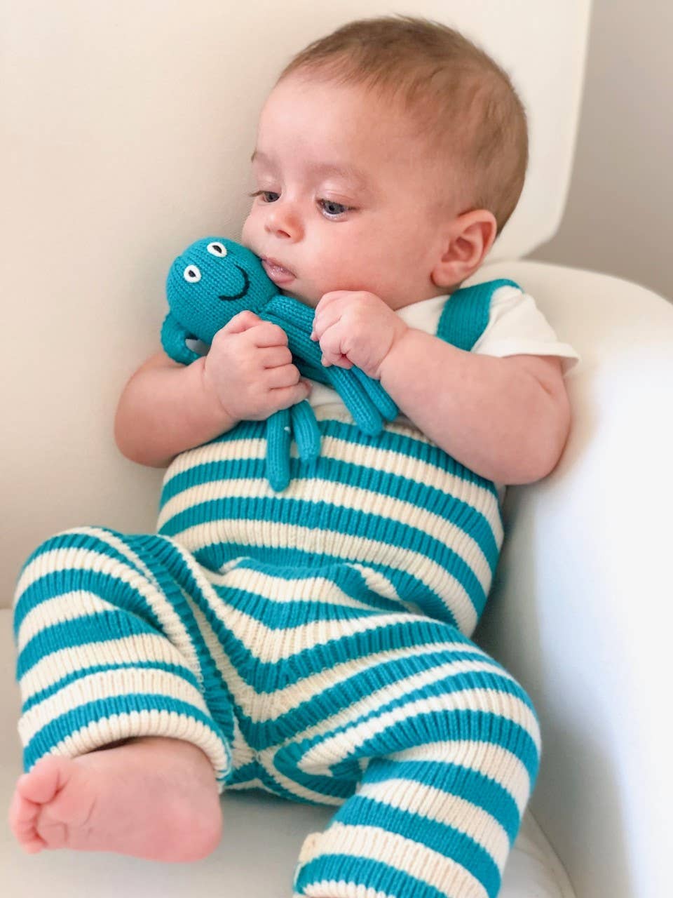 Estella - Wholesale Handheld Rattle - Baby - Baby Rattle Toy - Octopus Rattle (Turquoise)5