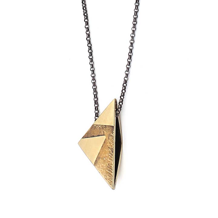 Horizon Tri ketting brons voor wholesale door Gina Rios Jewelry