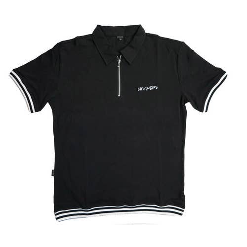 OG Waffle Rib Zip Polo for wholesale by Common Apparel