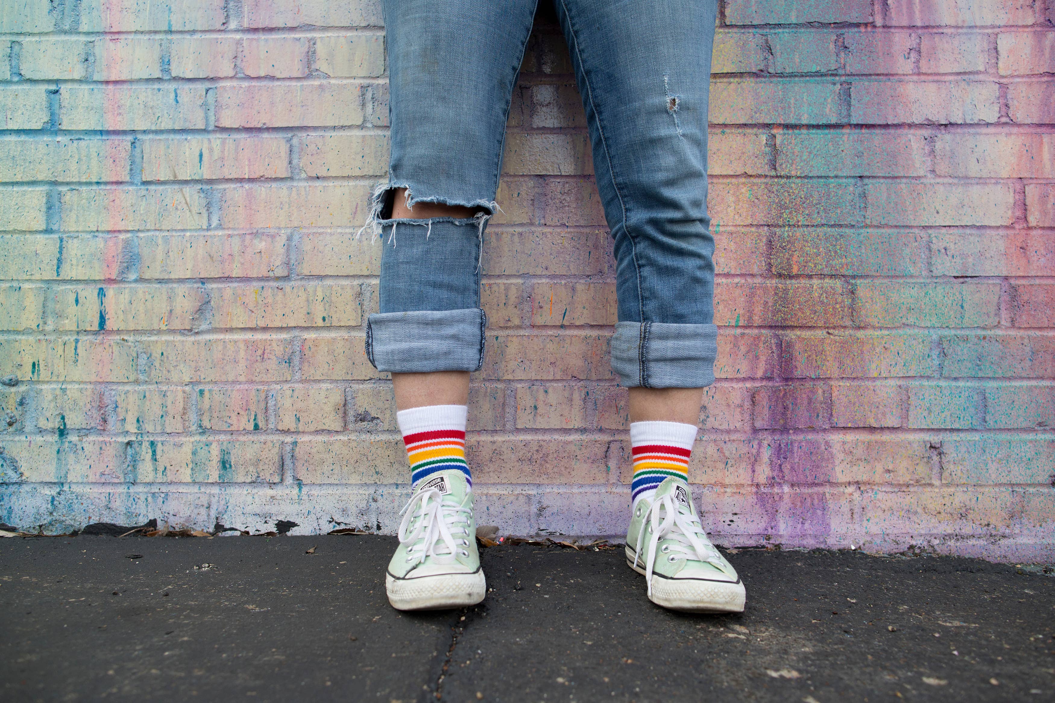 Pride Socks - Wholesale Socks - Unisex - Medium Low Cut Athletic- Fearless1