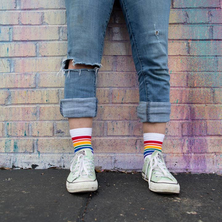 Pride Socks - Wholesale Socks - Unisex - Medium Low Cut Athletic- Fearless1