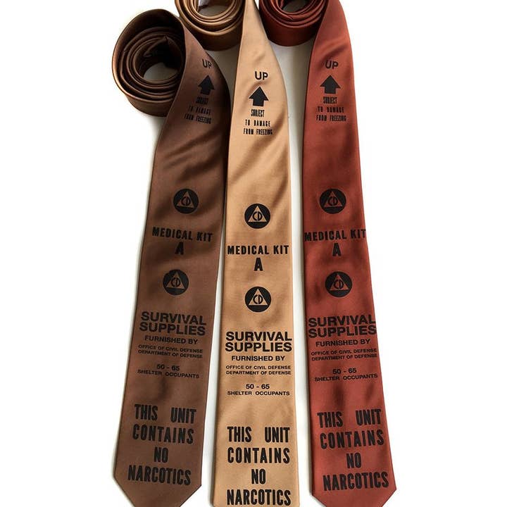 Cyberoptix Tie Lab - Wholesale Necktie - Men's - Civil Defense Medical Kit Necktie8
