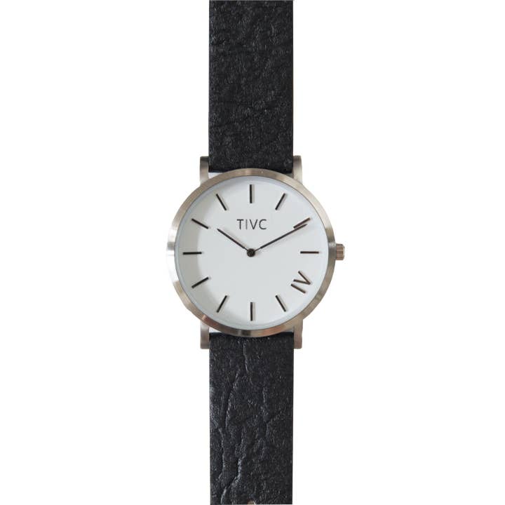 Time IV Change - Wholesale Watch band/strap – Women's - 40mm Black Pinatex Band