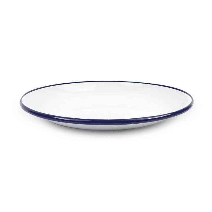 Vintage enamelware Coupe saladebord voor wholesale door Crow Canyon Home