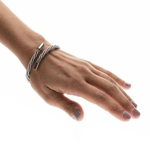 Wear Your Music - Wholesale Bangle Bracelet - Silver Bass String Bracelet1