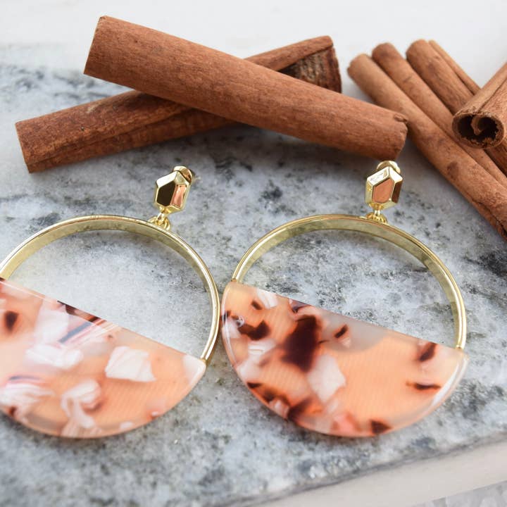 Tortoise Earring - Chai for wholesale by Rory Ashton Jewelry