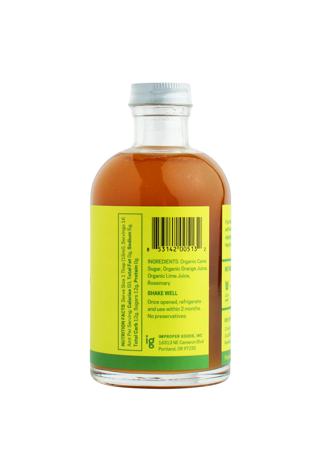 RAFT – Großhandel Cocktailmischung/-sirup – Zitrus-Rosmarin Sirup2
