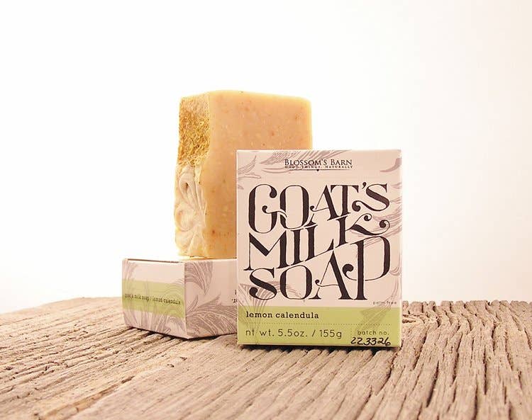 REMOVED BRAND - Wholesale Bar Soap - Lemon Calendula Goat Milk Soap1